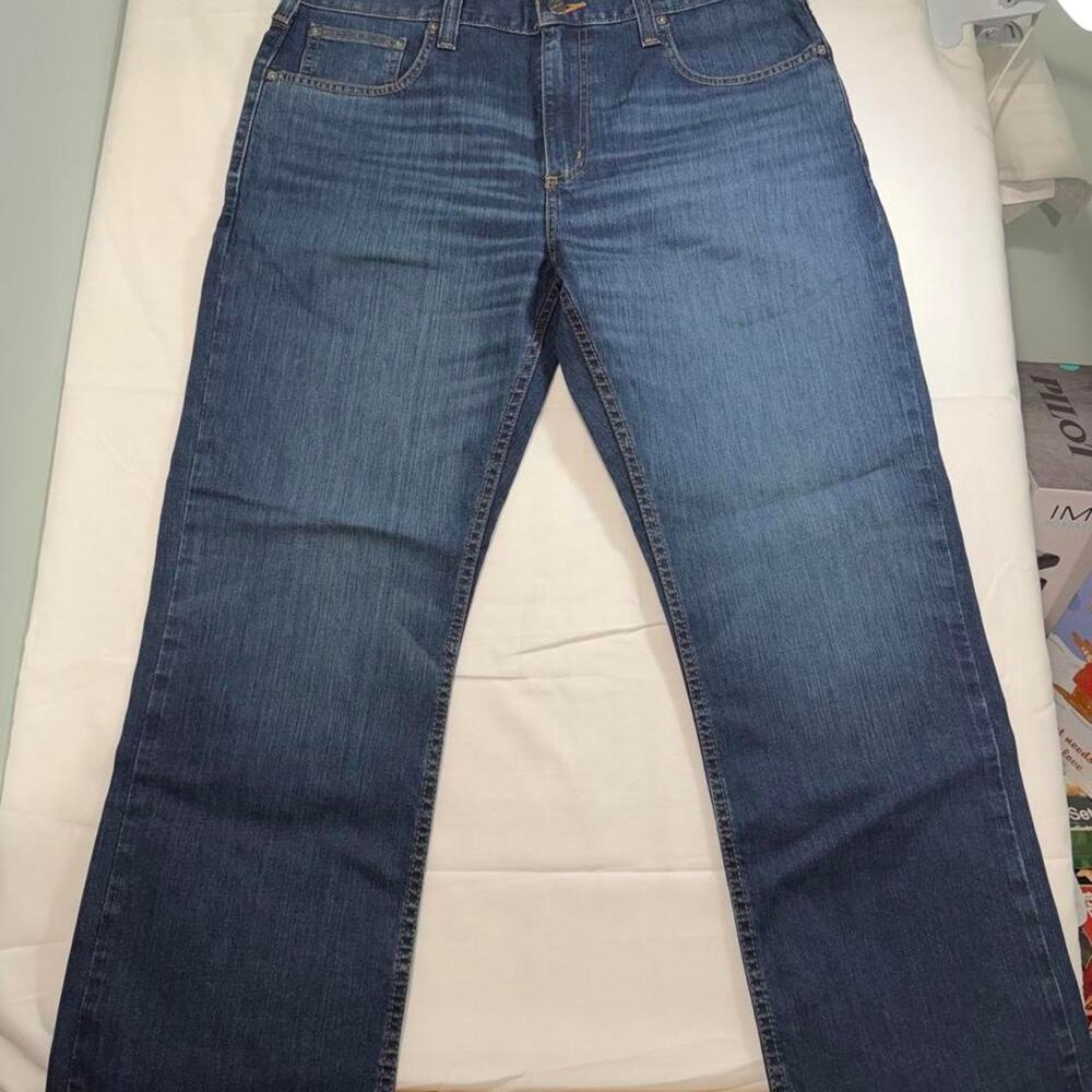 Carhartt Mens Jeans 35x30 Relaxed Fit Rugged Flex 5-Pocket Denim NWT